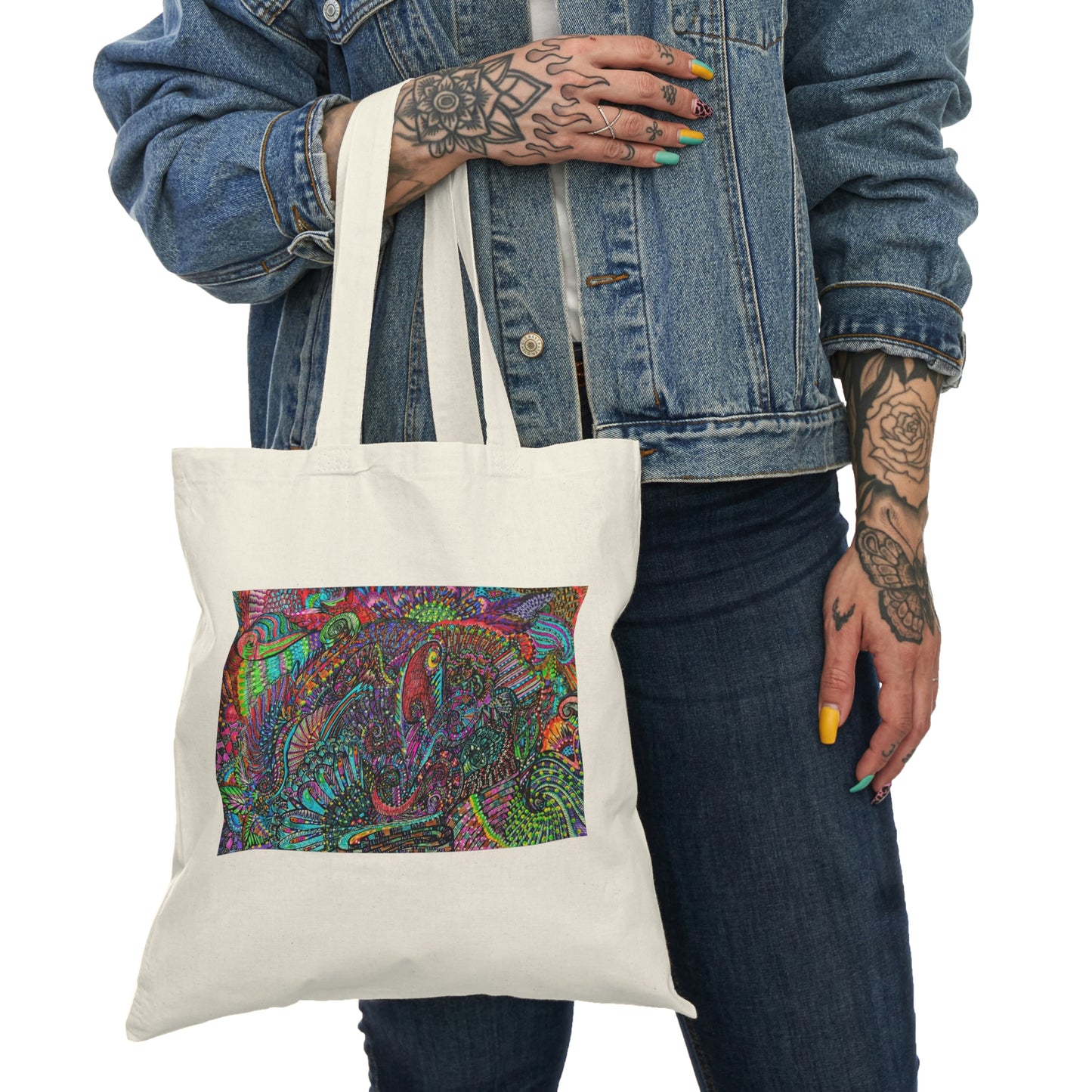 Abstract, Surreal, Floral, Natural Tote Bag, Aesthetic Canvas Bag Shopping Bag, Birthday Gift Bag, Bridal Gift Tote Bag, Library Bag.