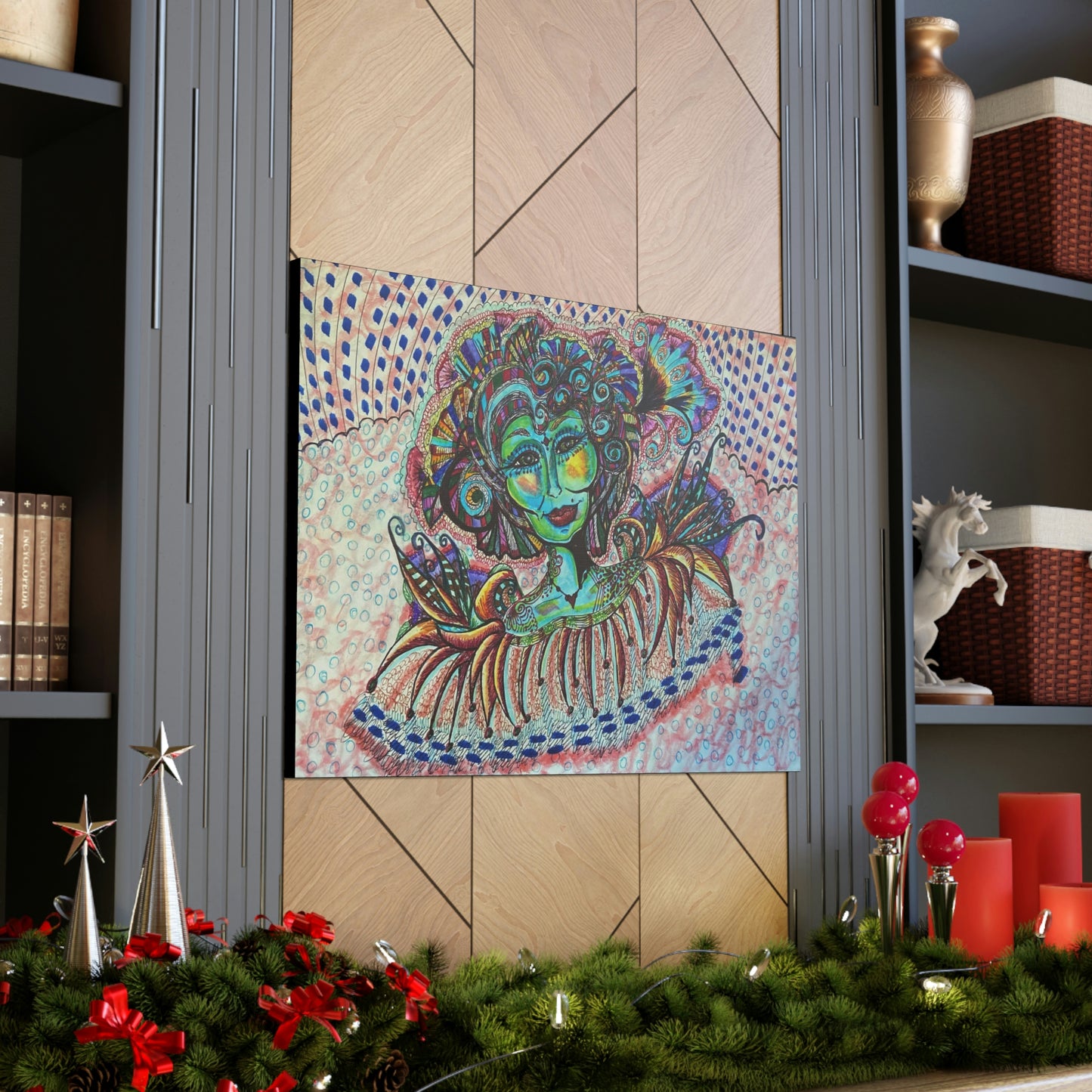 Abstract, Surreal, Funky Woman, Friendship, Inspiration Wall Art