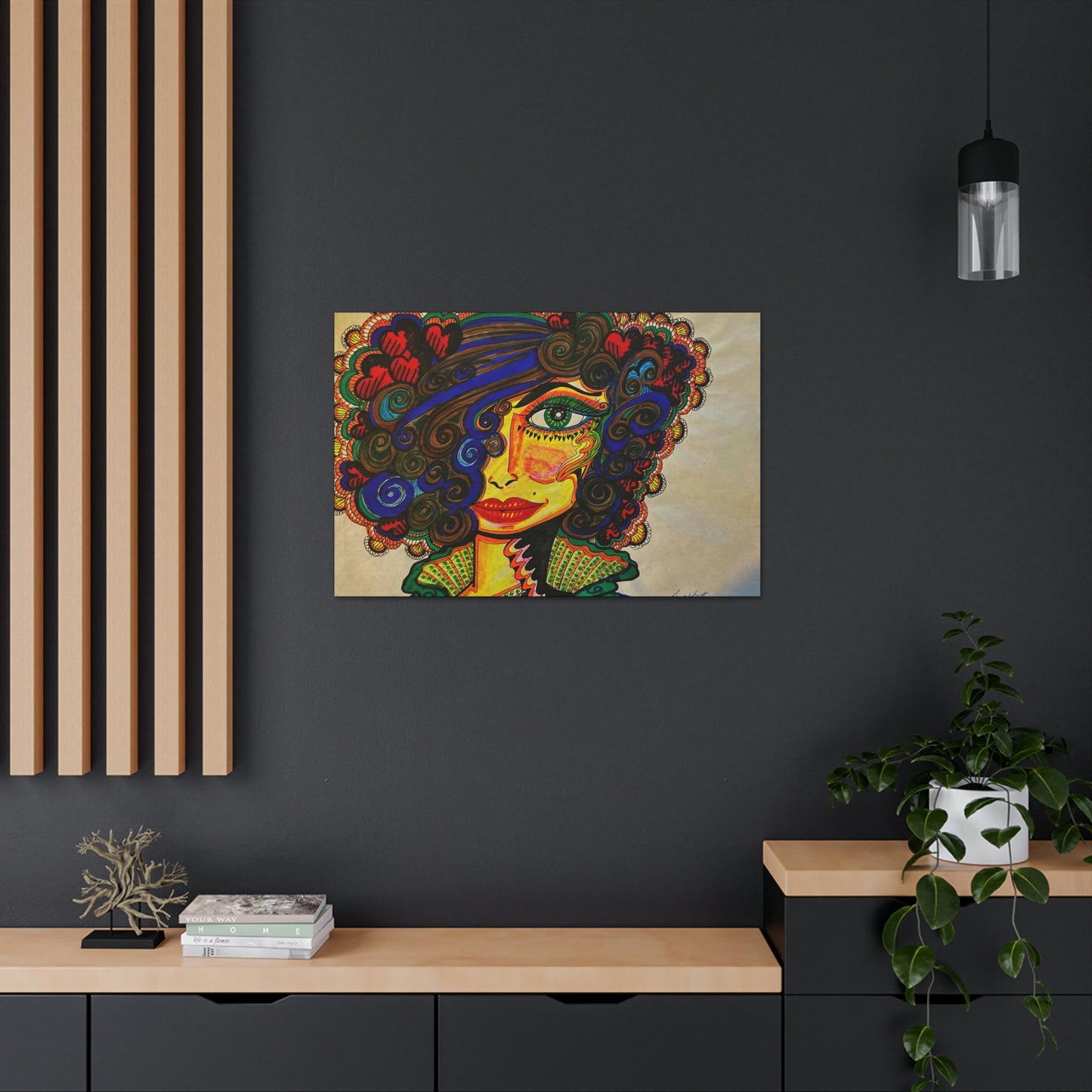 Abstract, Surreal, Funky Woman, Friendship, Inspiration Wall Art