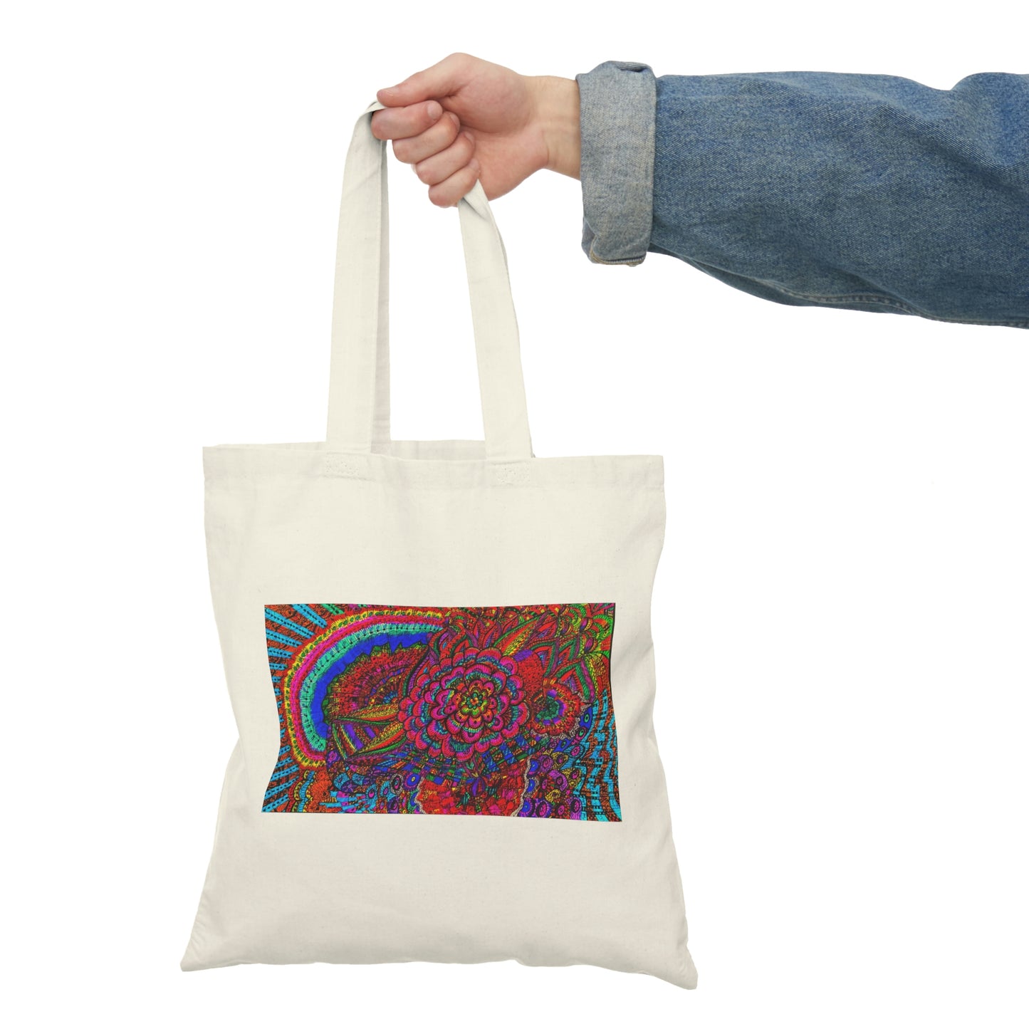 Abstract, Surreal, Floral, Natural Tote Bag, Aesthetic Canvas Bag Shopping Bag, Birthday Gift Bag, Bridal Gift Tote Bag, Library Bag.
