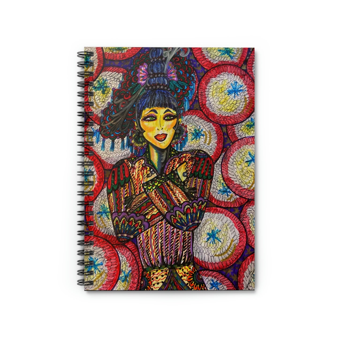 Abstract, Surreal Woman Spiral Notebook - Ruled Line