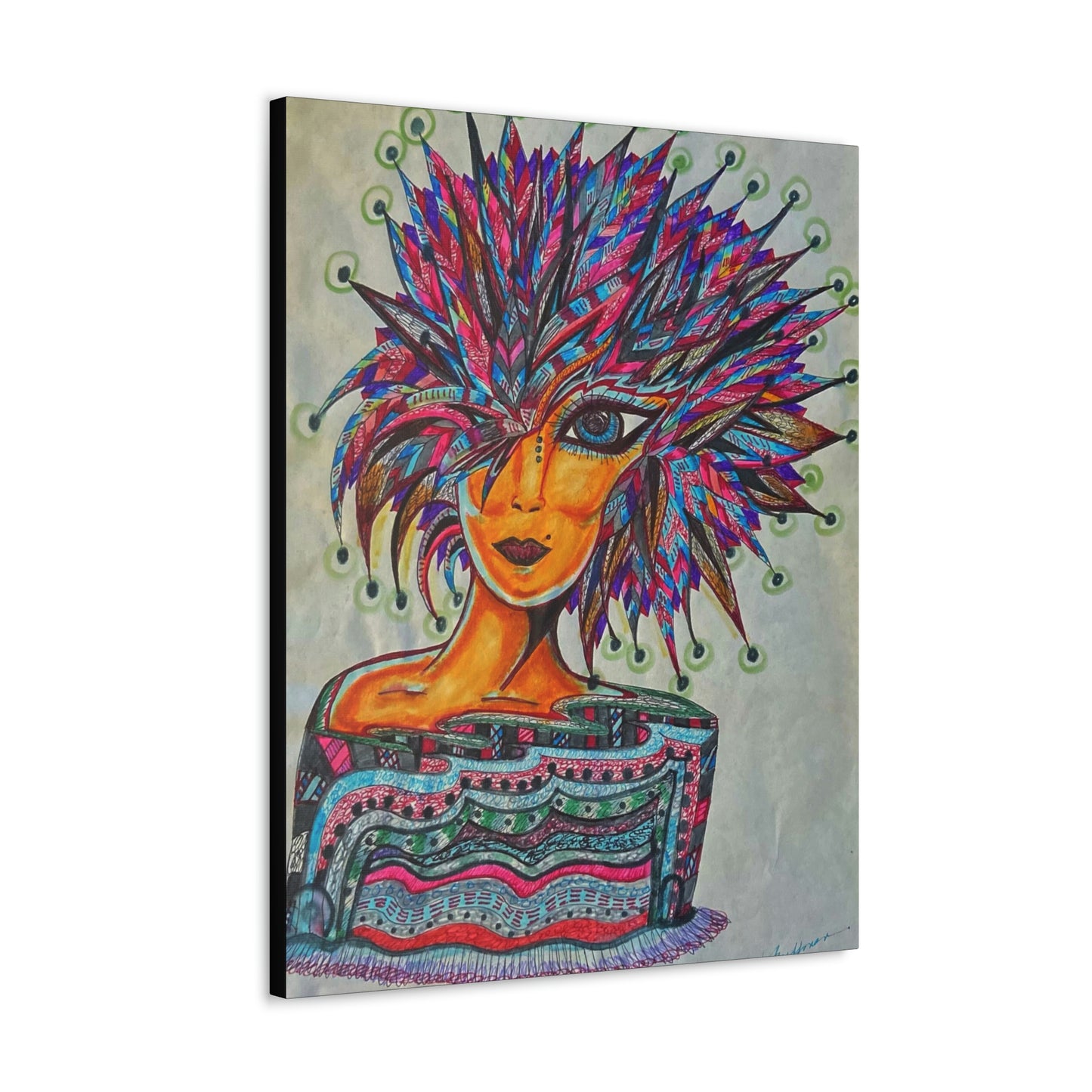 Abstract, Surreal, Funky Woman, Friendship, Inspiration Wall Art