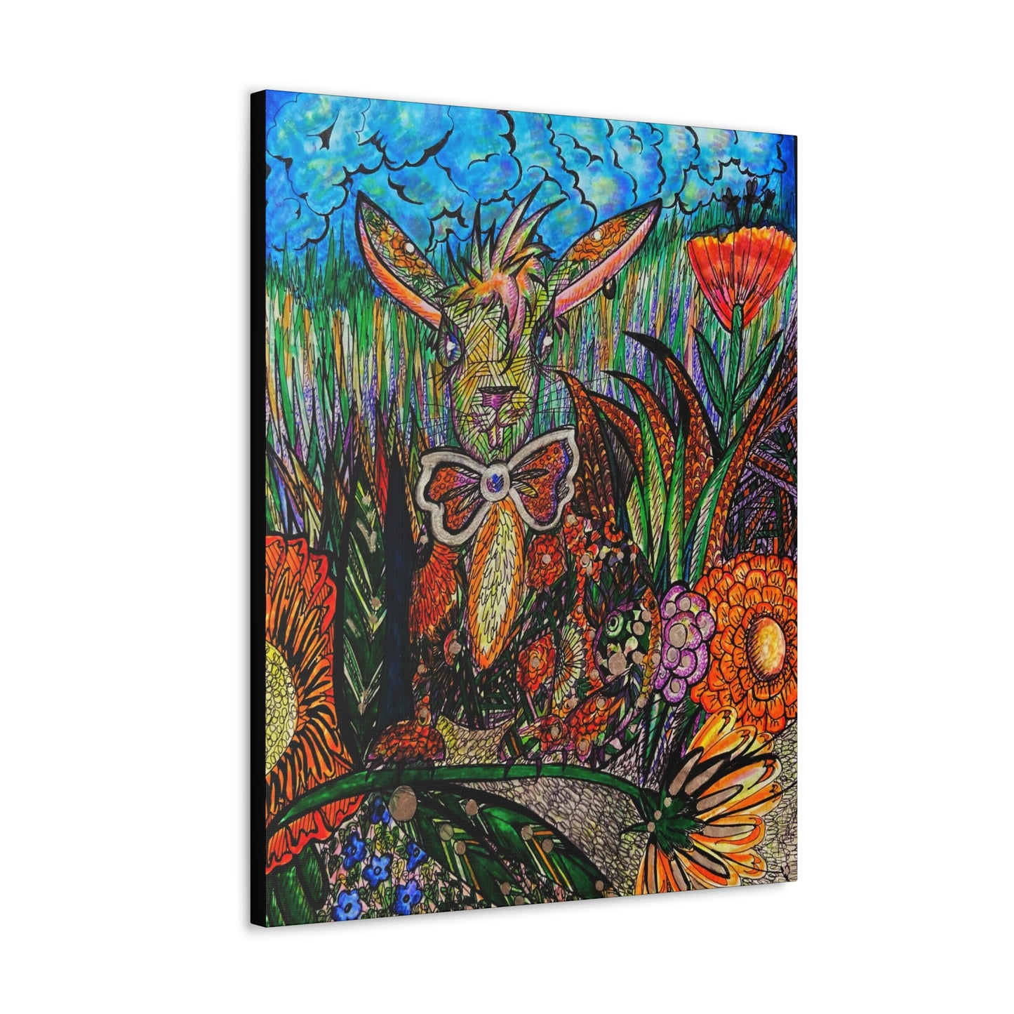Bunny Rabbit Fashion, Abstract, Surreal, Friendship, Inspiration Wall Art