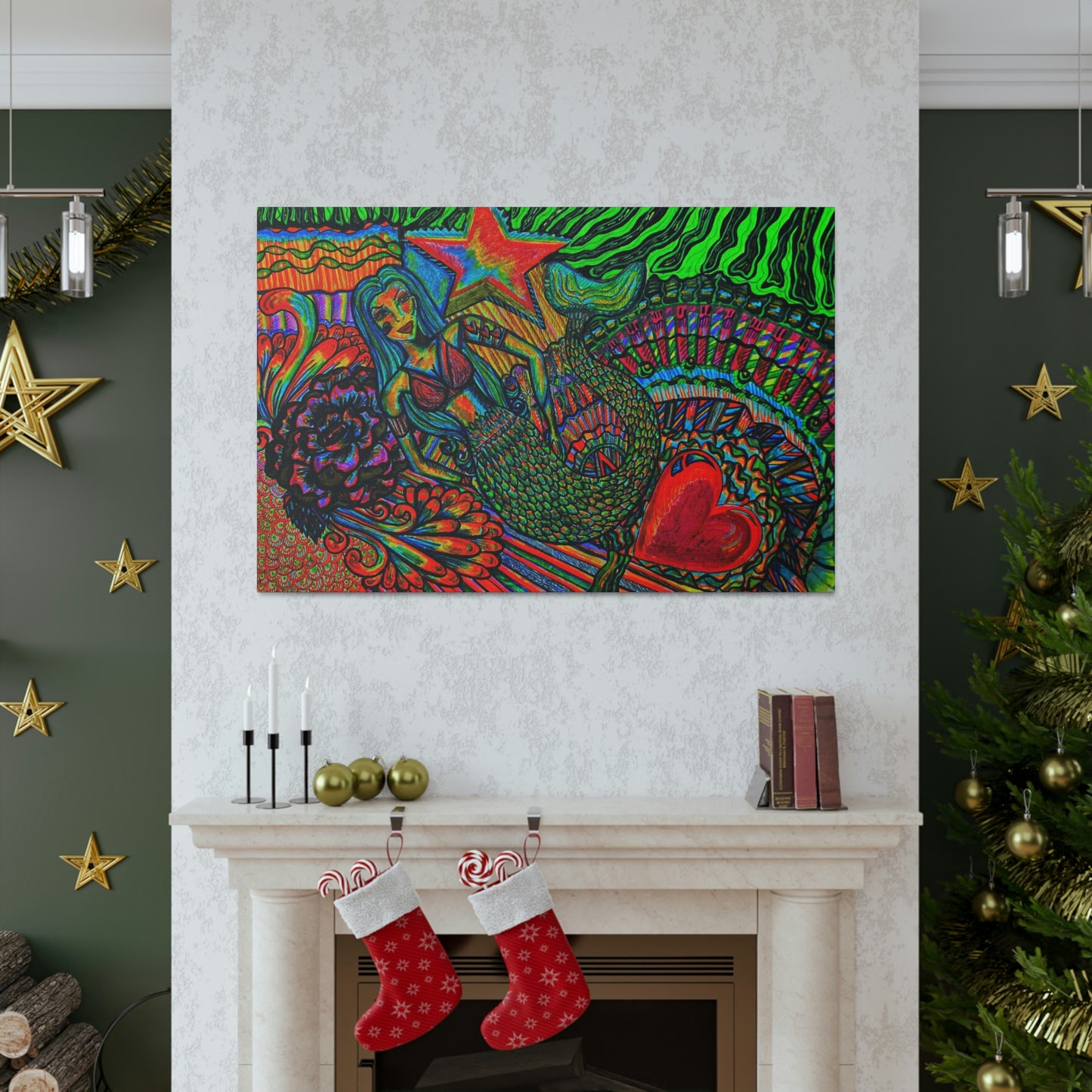 Show Queen Mermaid, Fashion, Abstract, Friendship, Inspiration Wall Art