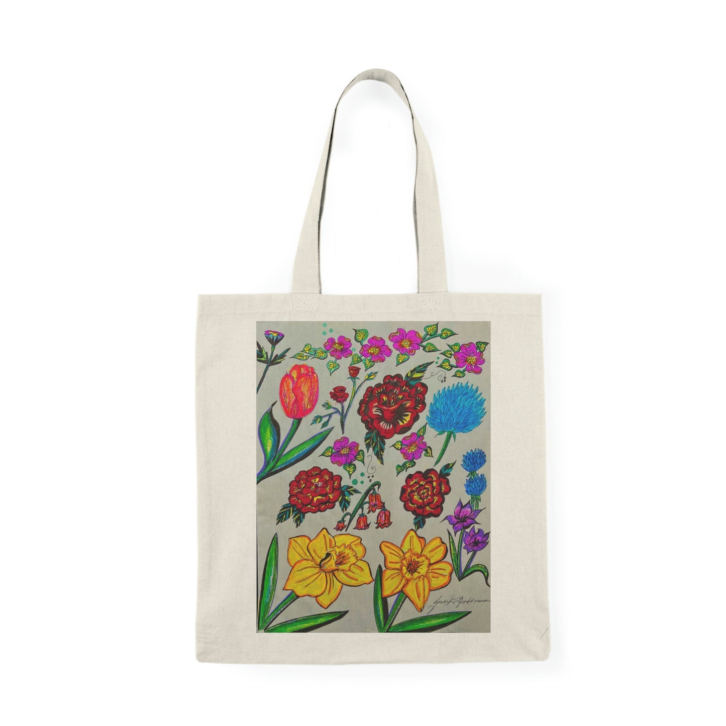 Abstract, Surreal Flower Natural Tote Bag, Aesthetic Canvas Bag Shopping Bag, Birthday Gift Bag, Bridal Gift Tote Bag, Library Bag.