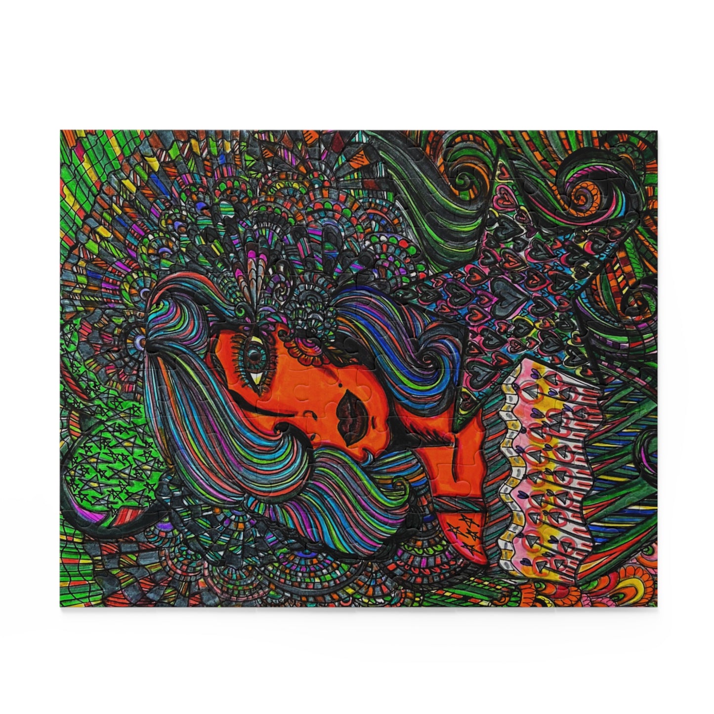 Abstract, Surreal Women Living in Harmony Puzzle (120, 252, 500-Piece)JigSaw Puzzle, Birthday Gift, Gifts For Bridesmaids
