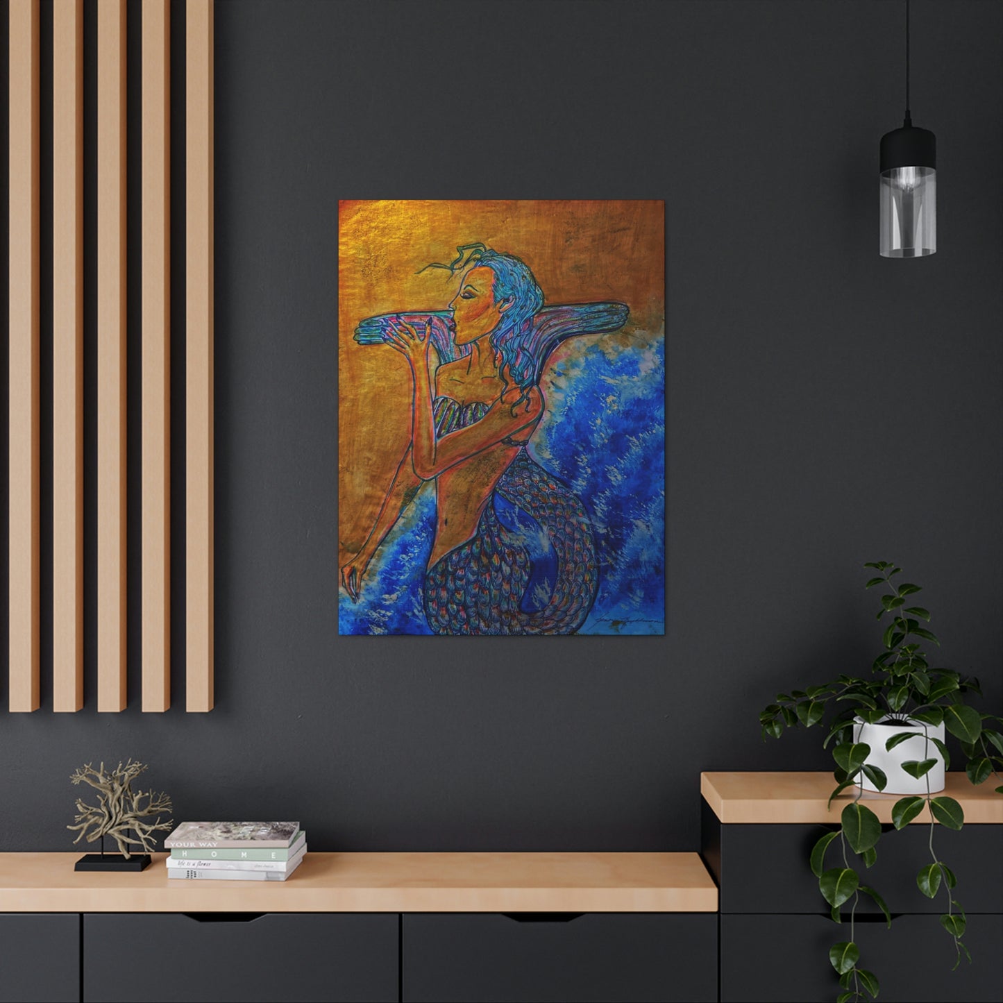 A Mermaids Taste of the Sea, Fashion, Abstract, Friendship, Inspiration Wall Art