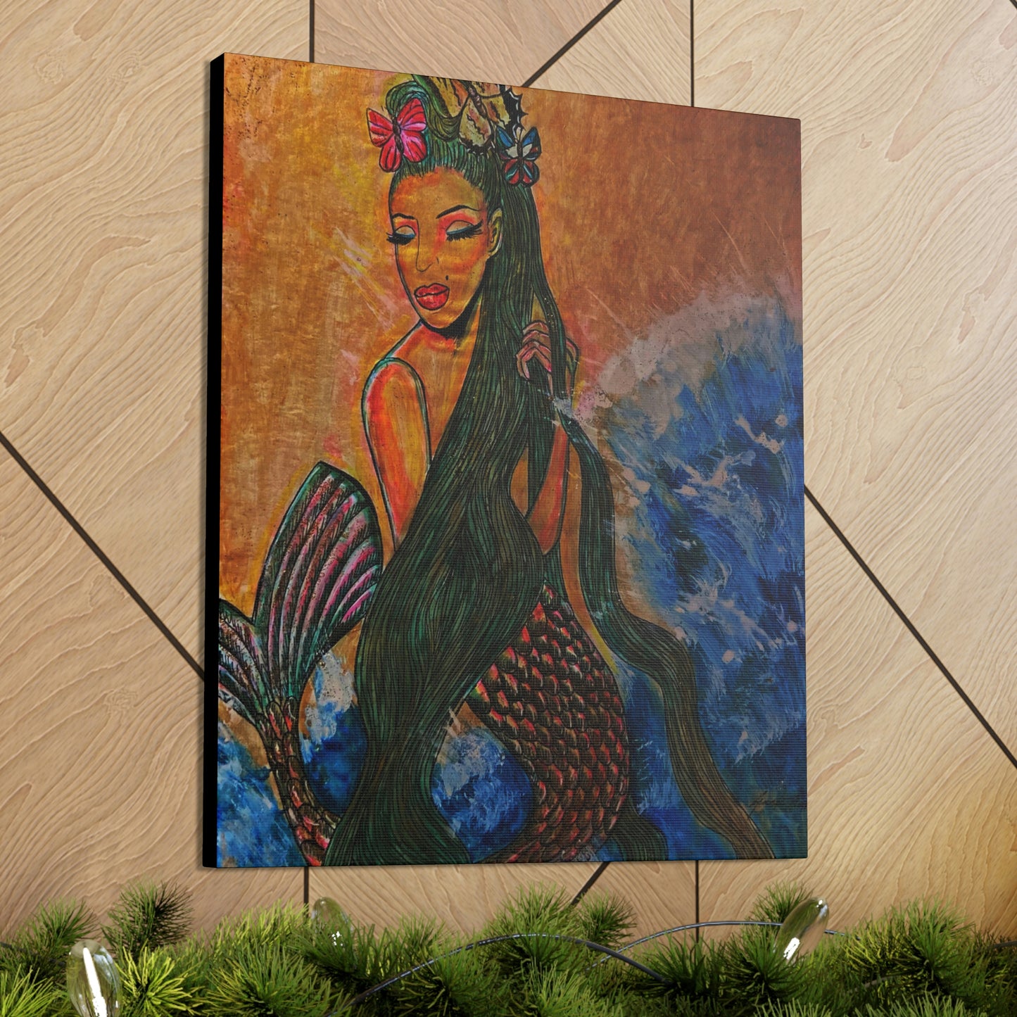 A Mermaids Love For The Tide, Fashion, Abstract, Friendship, Inspiration Wall Art