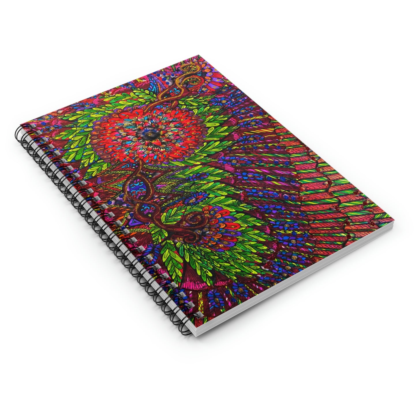 Abstract, Surreal, Flower Spiral Notebook - Ruled Line