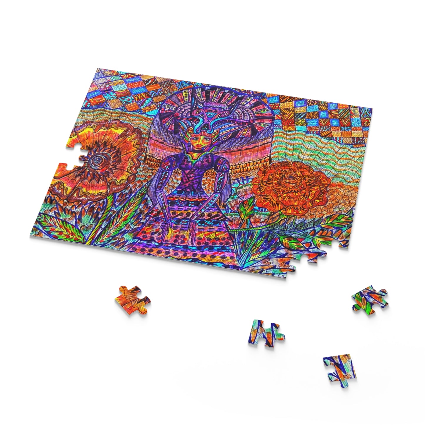 Floral Fairy Puzzle (120, 252, 500-Piece)Abstract Surreal JigSaw Puzzle, Birthday Gift, Gifts For Bridesmaids