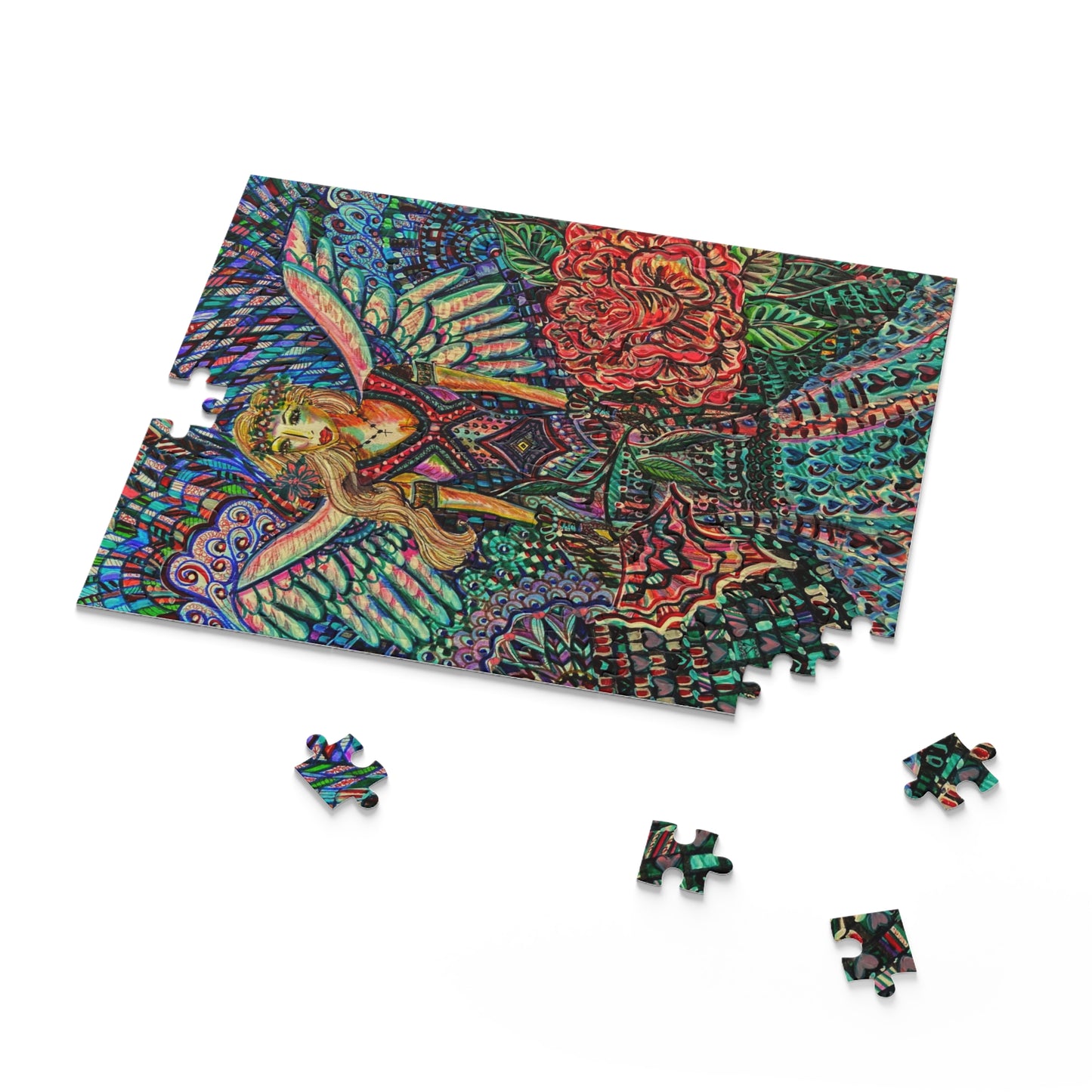 Spiritual Angel Puzzle (120, 252, 500-Piece)Abstract Surreal JigSaw Puzzle, Birthday Gift, Gifts For Bridesmaids