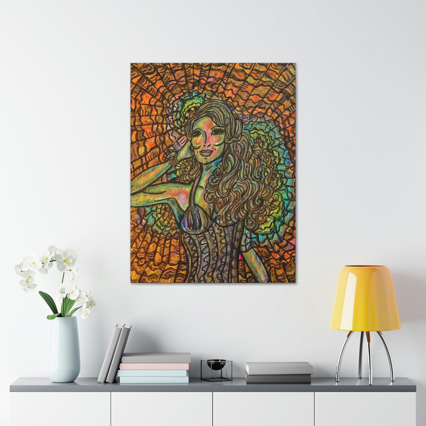 Romantic, Fashionable Woman, Abstract, Surreal, Friendship, Inspiration Wall Art