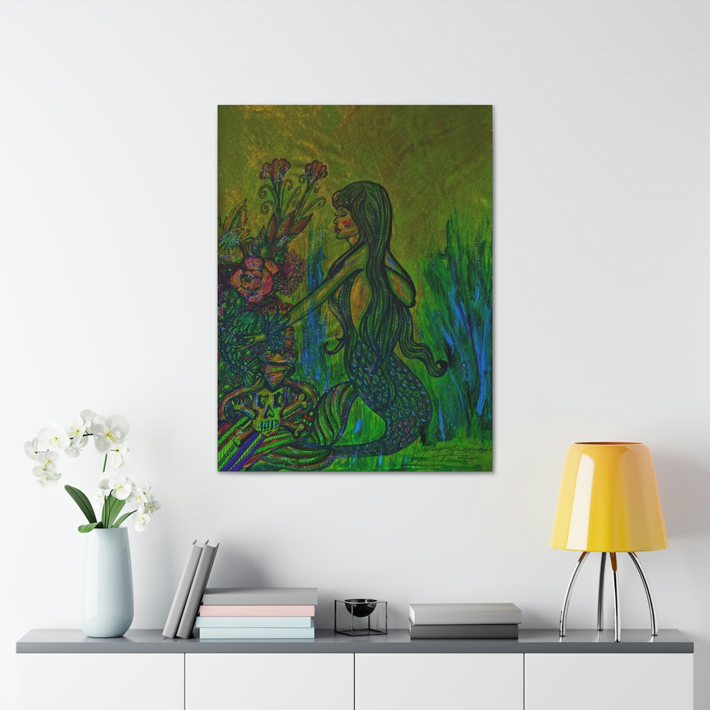 Loving Nature of Mermaids, Fashion, Abstract, Friendship, Inspiration Wall Art