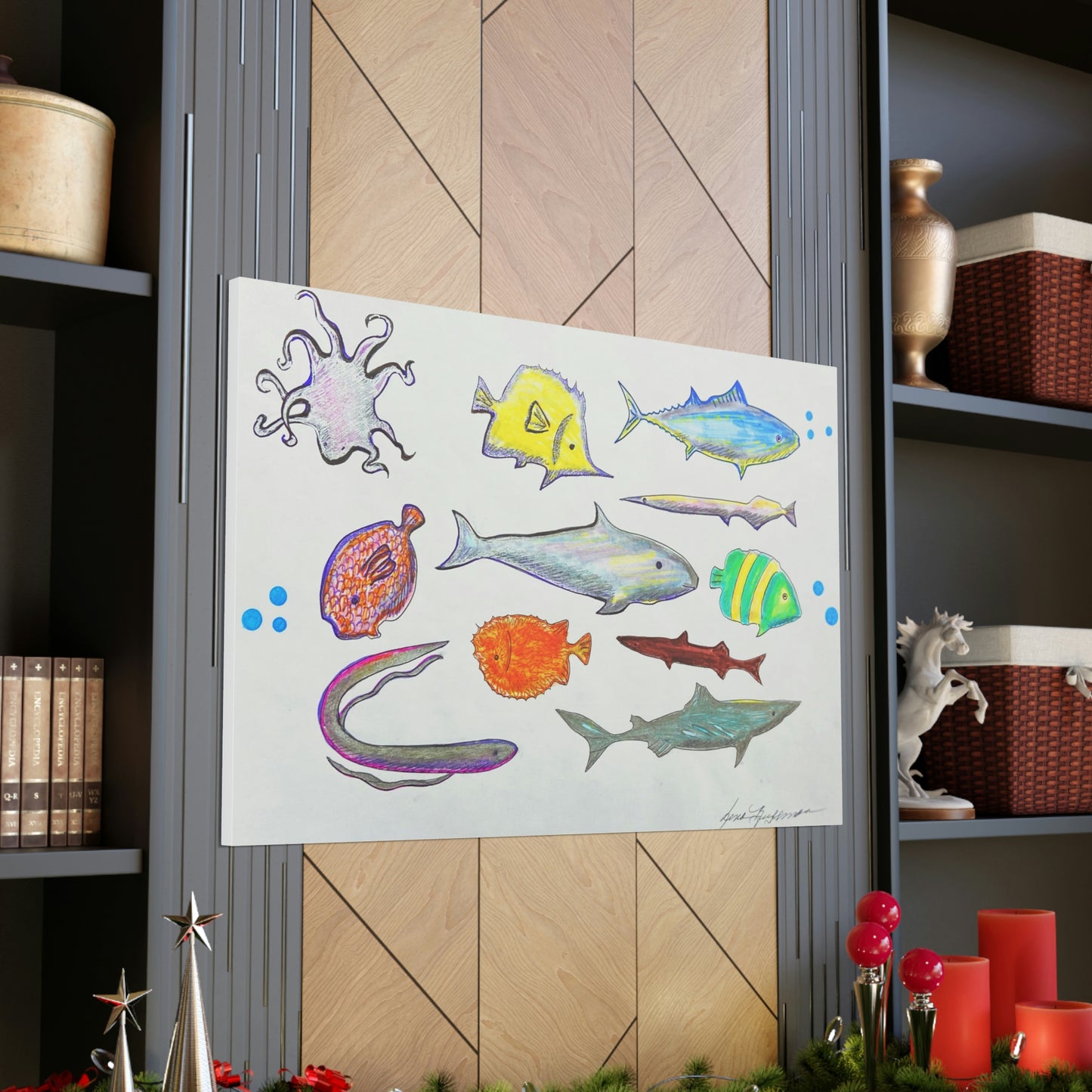Marine Life, Fashion, Abstract, Surreal, Friendship, Inspiration Wall Art