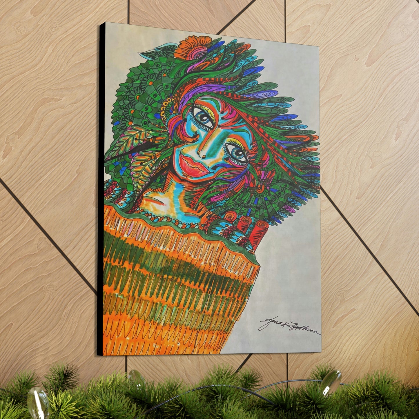 Abstract, Surreal, Funky Woman, Friendship, Inspiration Wall Art