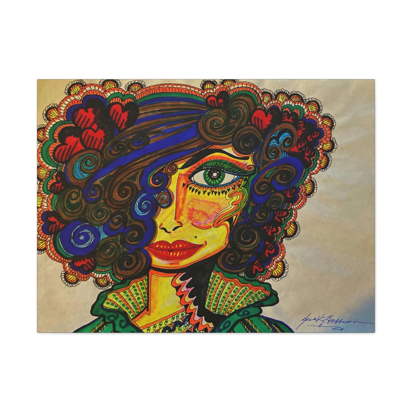 Abstract, Surreal, Funky Woman, Friendship, Inspiration Wall Art