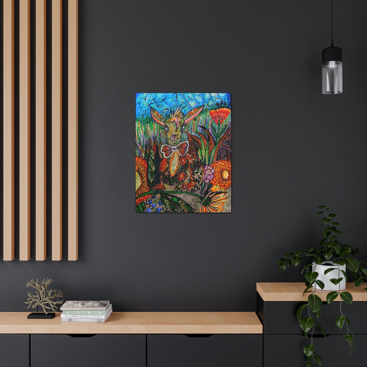 Bunny Rabbit Fashion, Abstract, Surreal, Friendship, Inspiration Wall Art