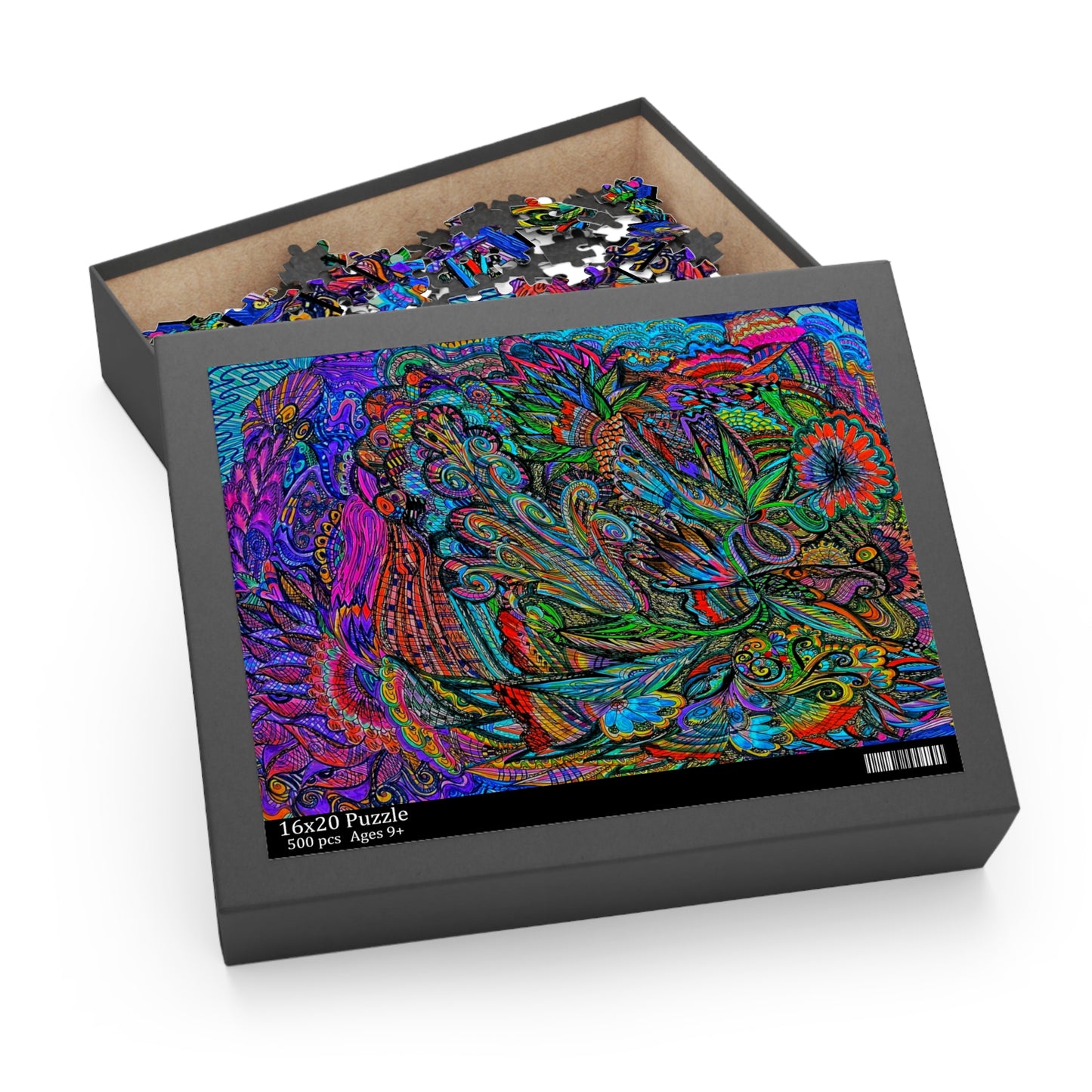 Abstract Surreal Floral Puzzle (120, 252, 500-Piece)JigSaw Puzzle, Birthday Gift, Gifts For Bridesmaids