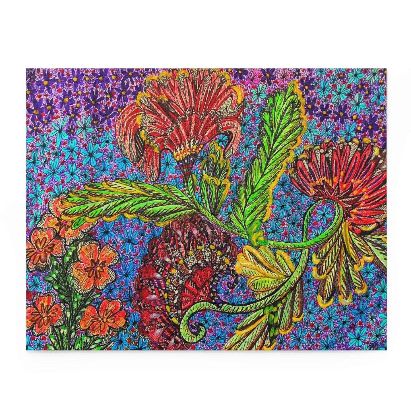 Floral Puzzle (120, 252, 500-Piece)JigSaw Puzzle, Birthday Gift, Gifts For Bridesmaids