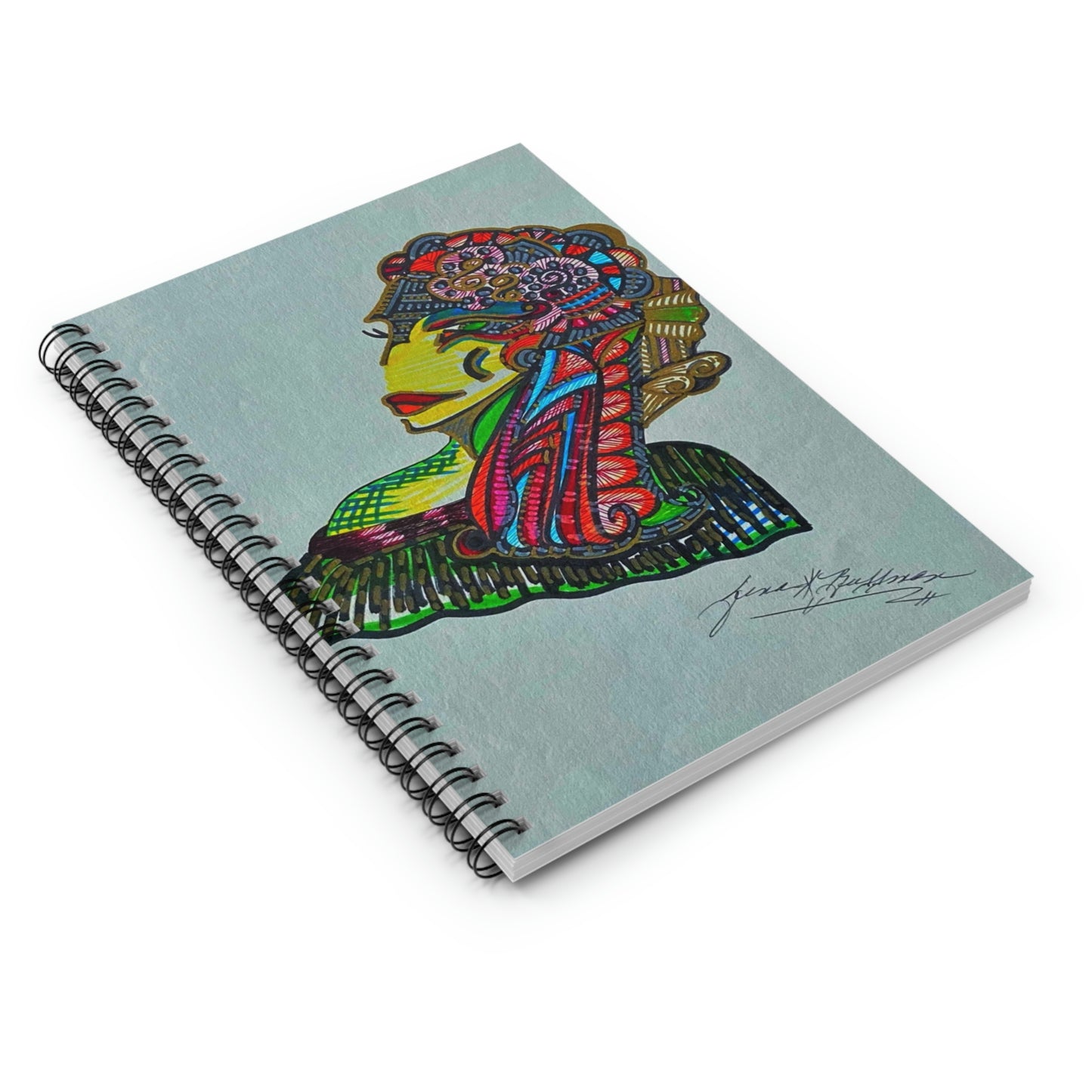 Abstract Surreal Women Spiral Notebook - Ruled Line