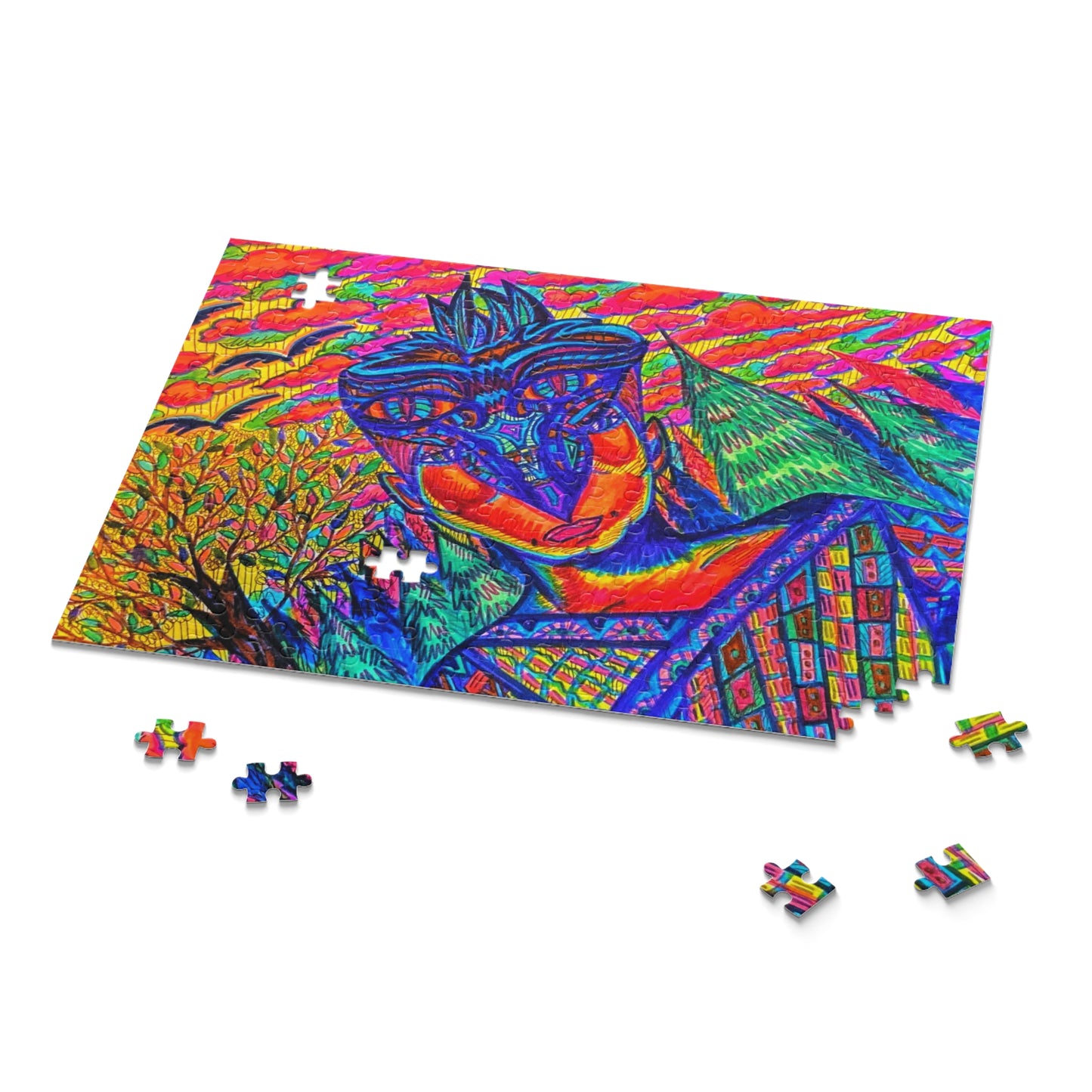 Abstract, Surreal Spirit Walker Puzzle (120, 252, 500-Piece)JigSaw Puzzle, Birthday Gift, Gifts For Bridesmaids