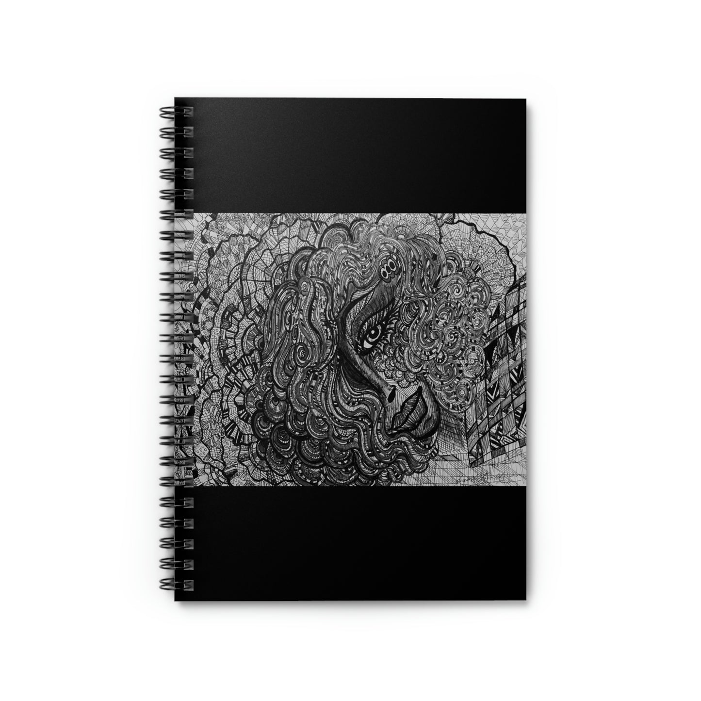 Abstract, Surreal, Beautiful Woman Spiral Notebook - Ruled Line