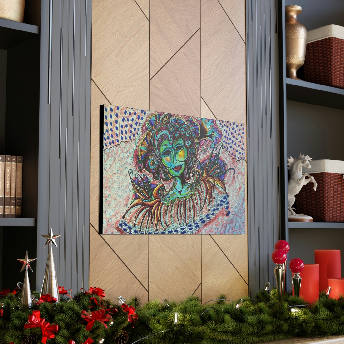 Abstract, Surreal, Funky Woman, Friendship, Inspiration Wall Art