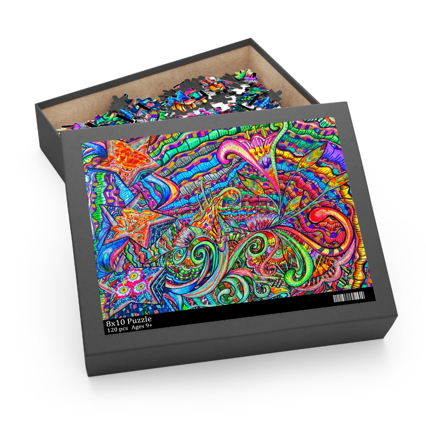 Abstract one of a kind Stars Puzzle (120, 252, 500-Piece)Abstract Surreal JigSaw Puzzle, Birthday Gift, Gifts For Bridesmaids
