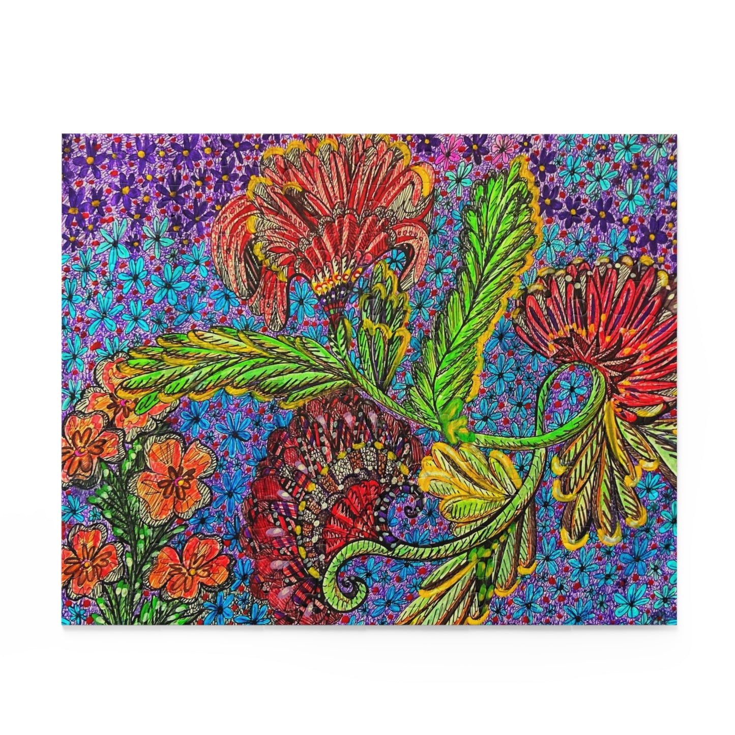 Floral Puzzle (120, 252, 500-Piece)JigSaw Puzzle, Birthday Gift, Gifts For Bridesmaids
