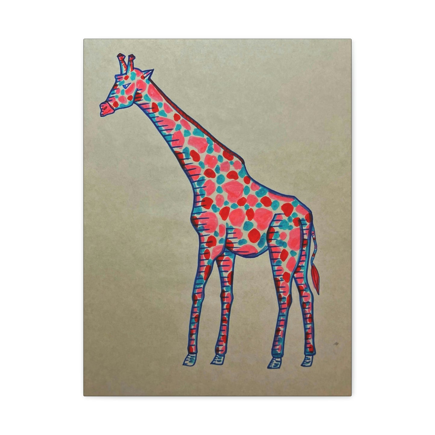 Moody Giraffe Fashion, Abstract, Surreal, Friendship, Inspiration Wall Art