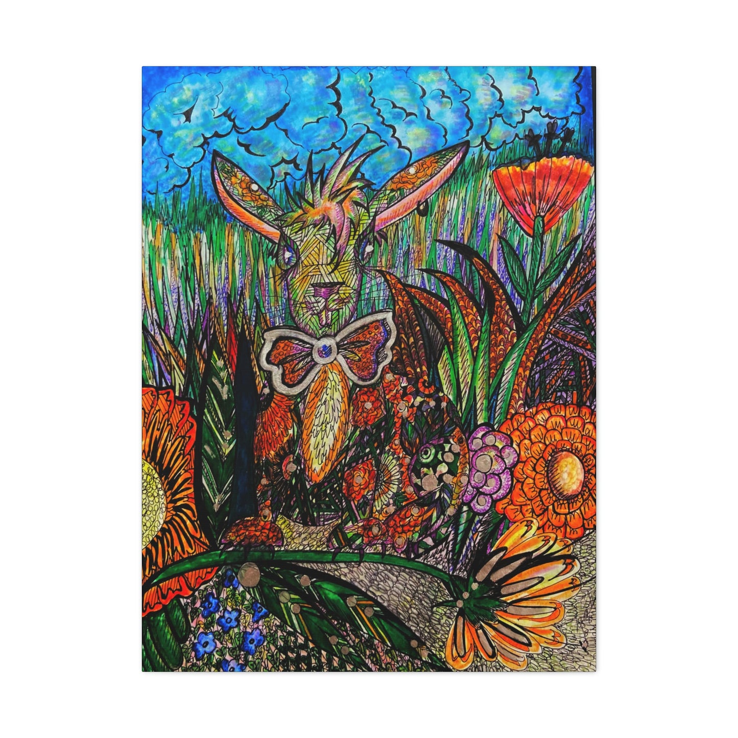 Bunny Rabbit Fashion, Abstract, Surreal, Friendship, Inspiration Wall Art