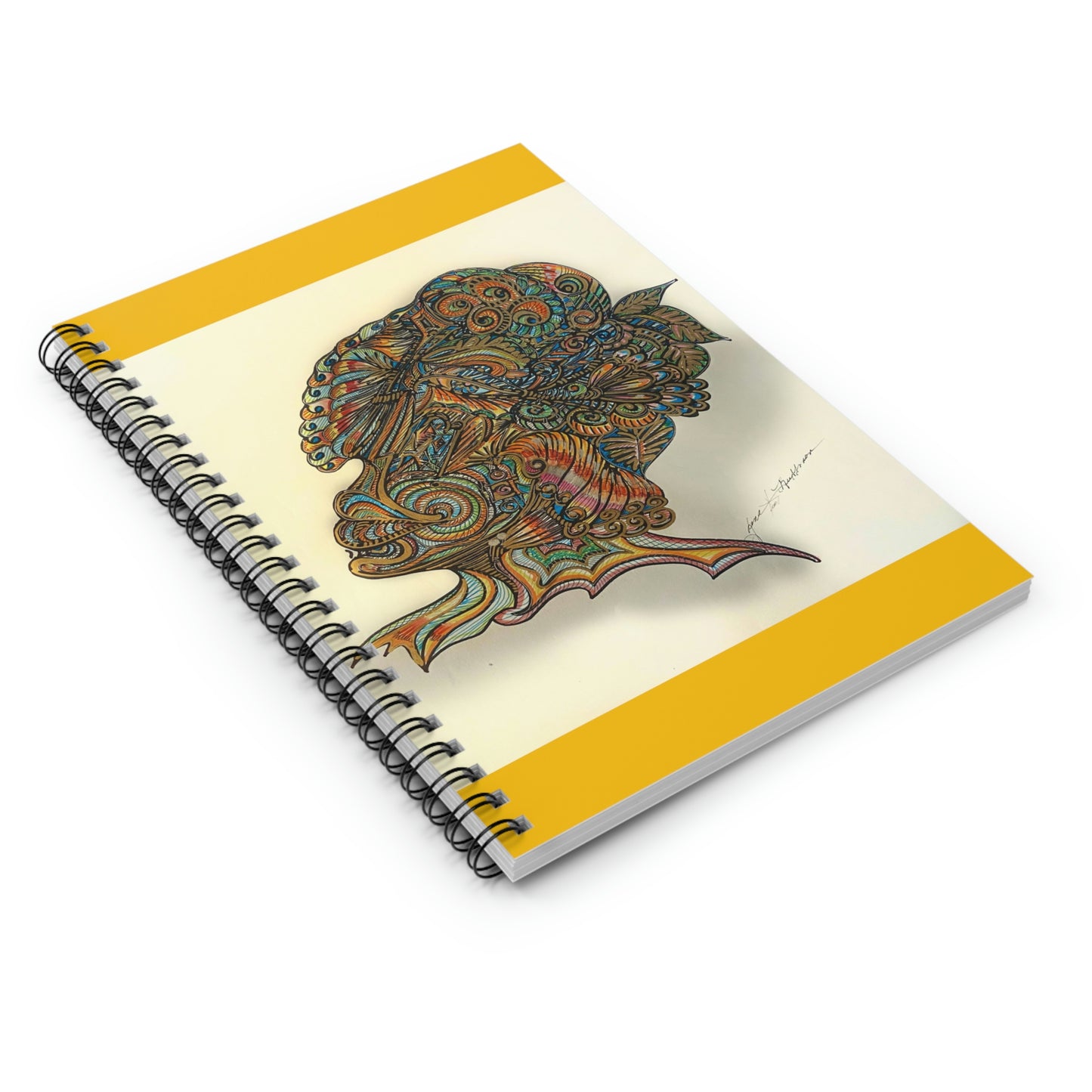 Abstract, Surreal Watcher Spiral Notebook - Ruled Line