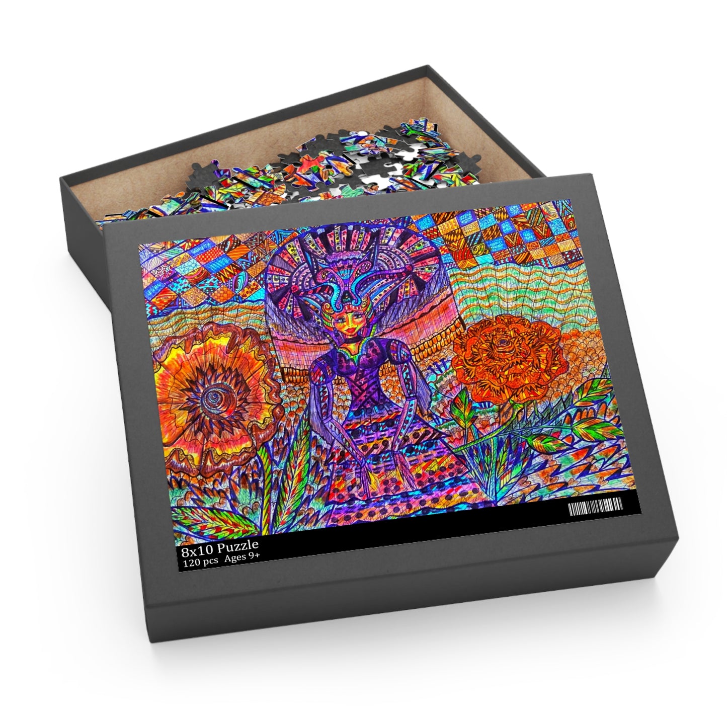 Floral Fairy Puzzle (120, 252, 500-Piece)Abstract Surreal JigSaw Puzzle, Birthday Gift, Gifts For Bridesmaids