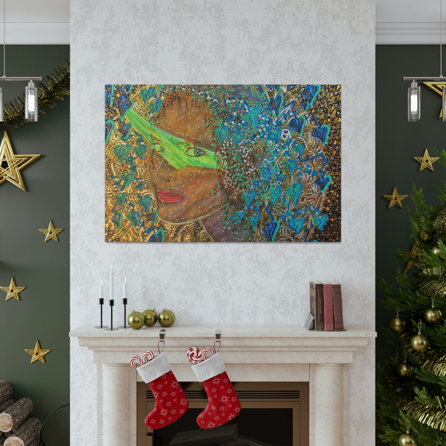 Mystical Woman, Fashion, Abstract, Surreal, Friendship, Inspiration Wall Art