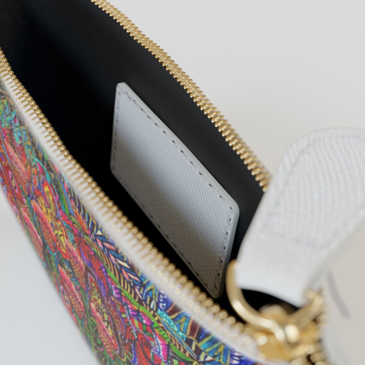 Abstract Surreal Floral Mini Clutch Bag, Bridal Clutch Purse, Designer Party Clutch, Modern Evening Clutch, Wristlet Wallet for women, Evening Clutch Purse, gifts for her, gifts for bridesmaids, Bag, Bagging