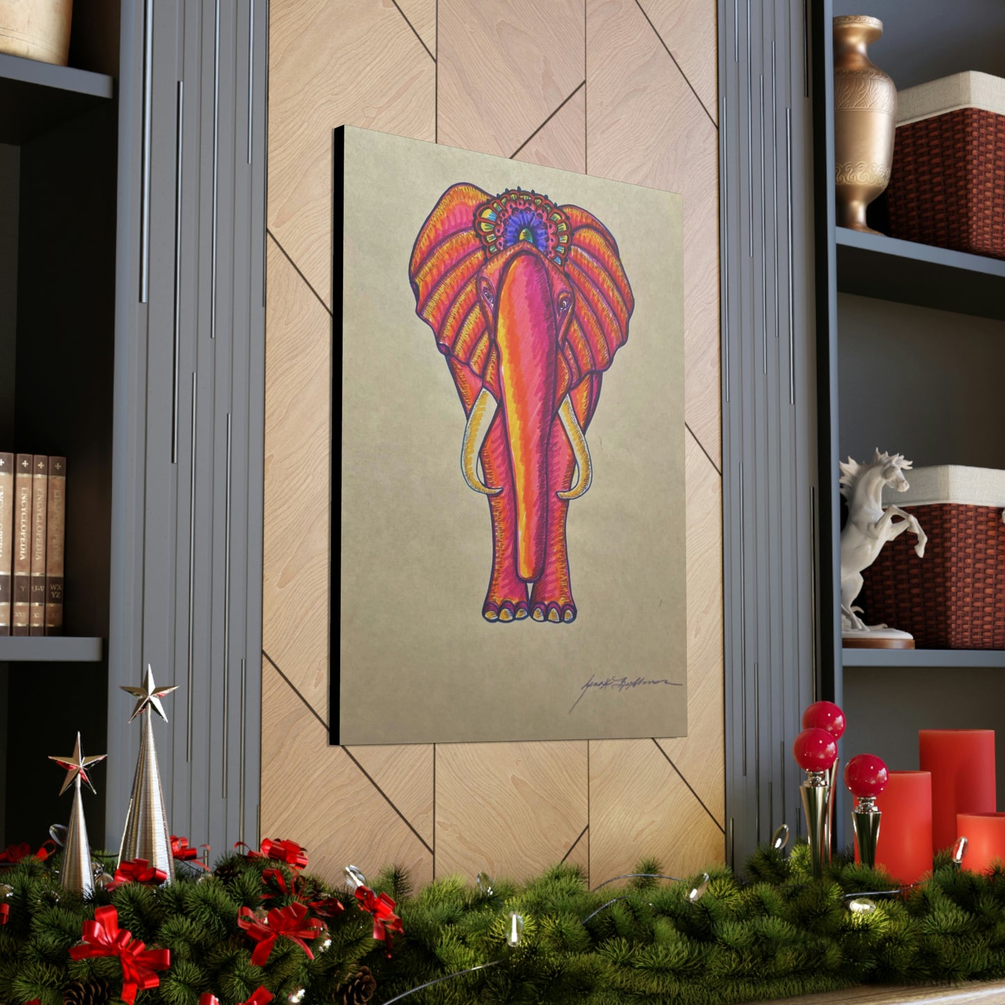 Spiritual Elephant Fashion, Abstract, Surreal, Friendship, Inspiration Wall Art