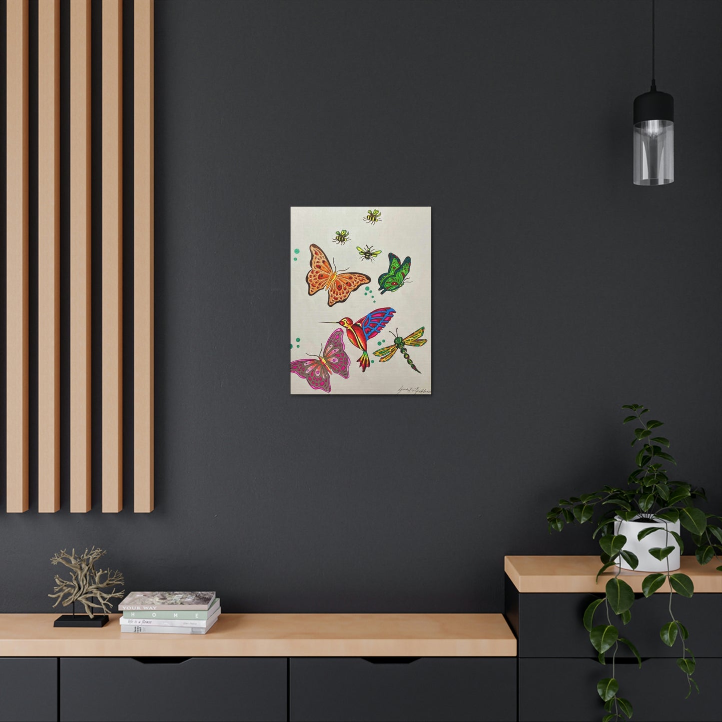 The Gardens Work Force, Humming Bird, Insects, Fashion, Abstract, Surreal, Friendship, Inspiration Wall Art