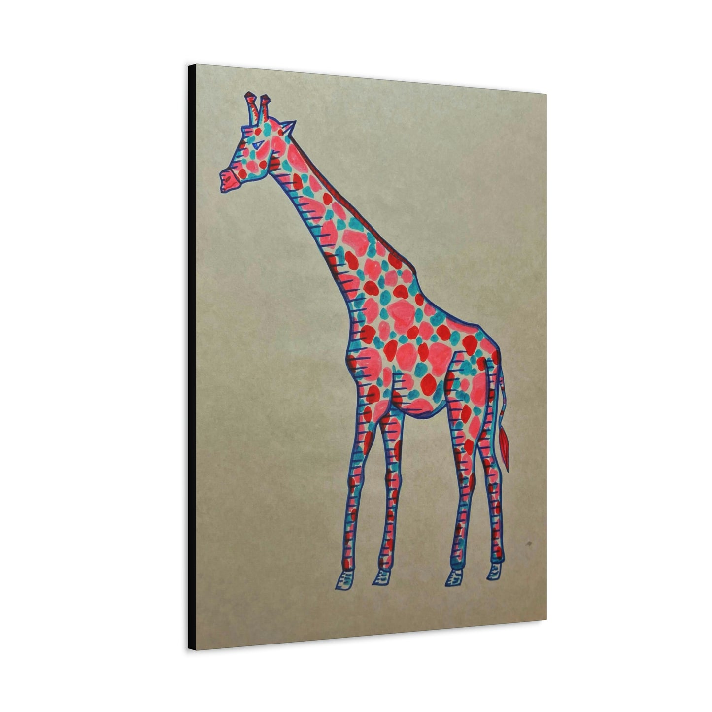 Moody Giraffe Fashion, Abstract, Surreal, Friendship, Inspiration Wall Art
