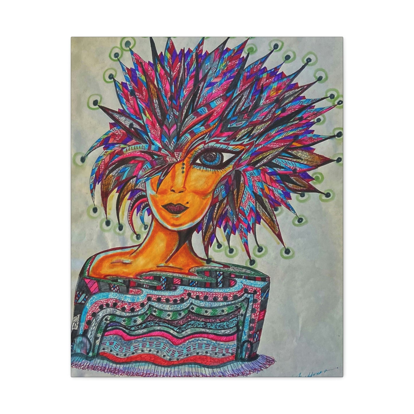 Abstract, Surreal, Funky Woman, Friendship, Inspiration Wall Art