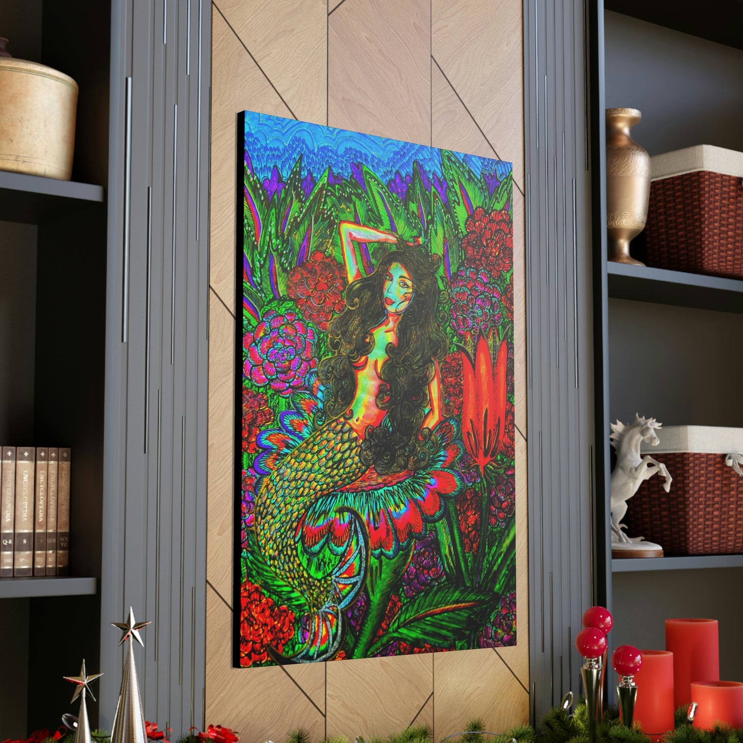 Beautiful Mermaid, Fashion, Abstract, Friendship, Inspiration Wall Art
