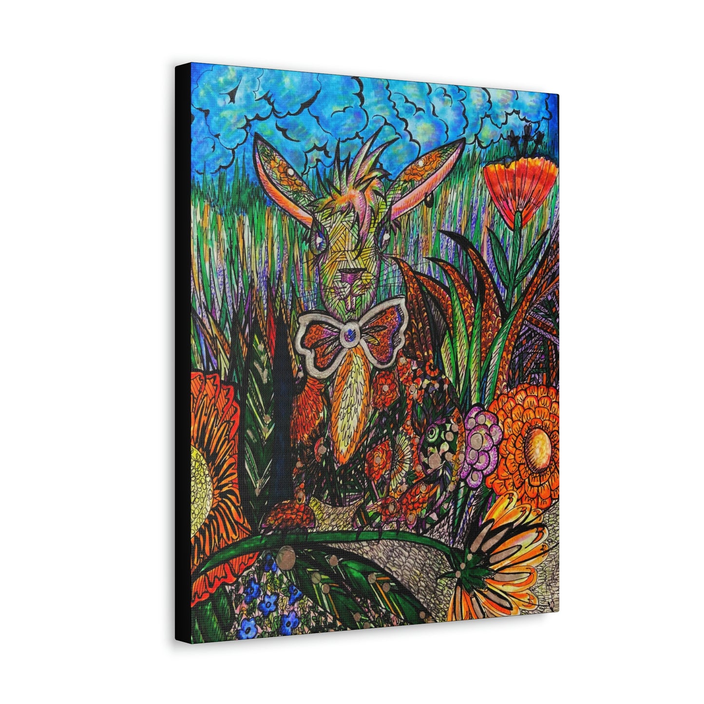 Bunny Rabbit Fashion, Abstract, Surreal, Friendship, Inspiration Wall Art