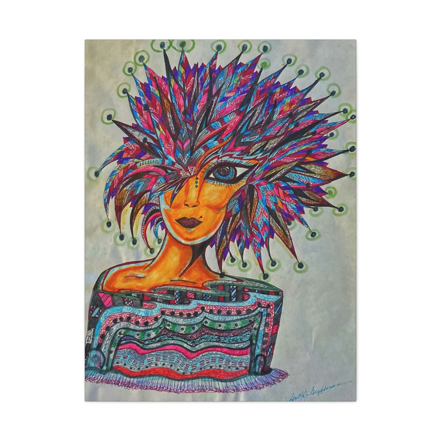 Abstract, Surreal, Funky Woman, Friendship, Inspiration Wall Art