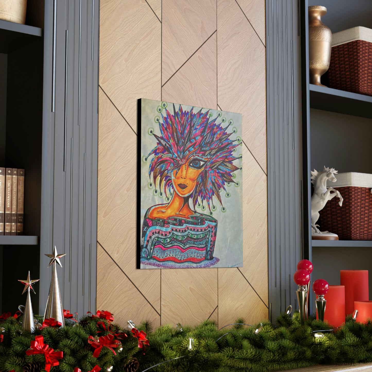 Abstract, Surreal, Funky Woman, Friendship, Inspiration Wall Art