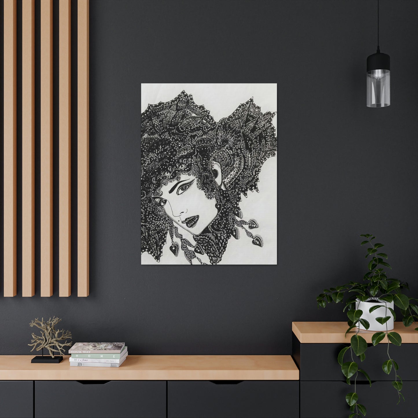 Ancestral Queen, Fashion, Abstract, Friendship, Inspiration Wall Art
