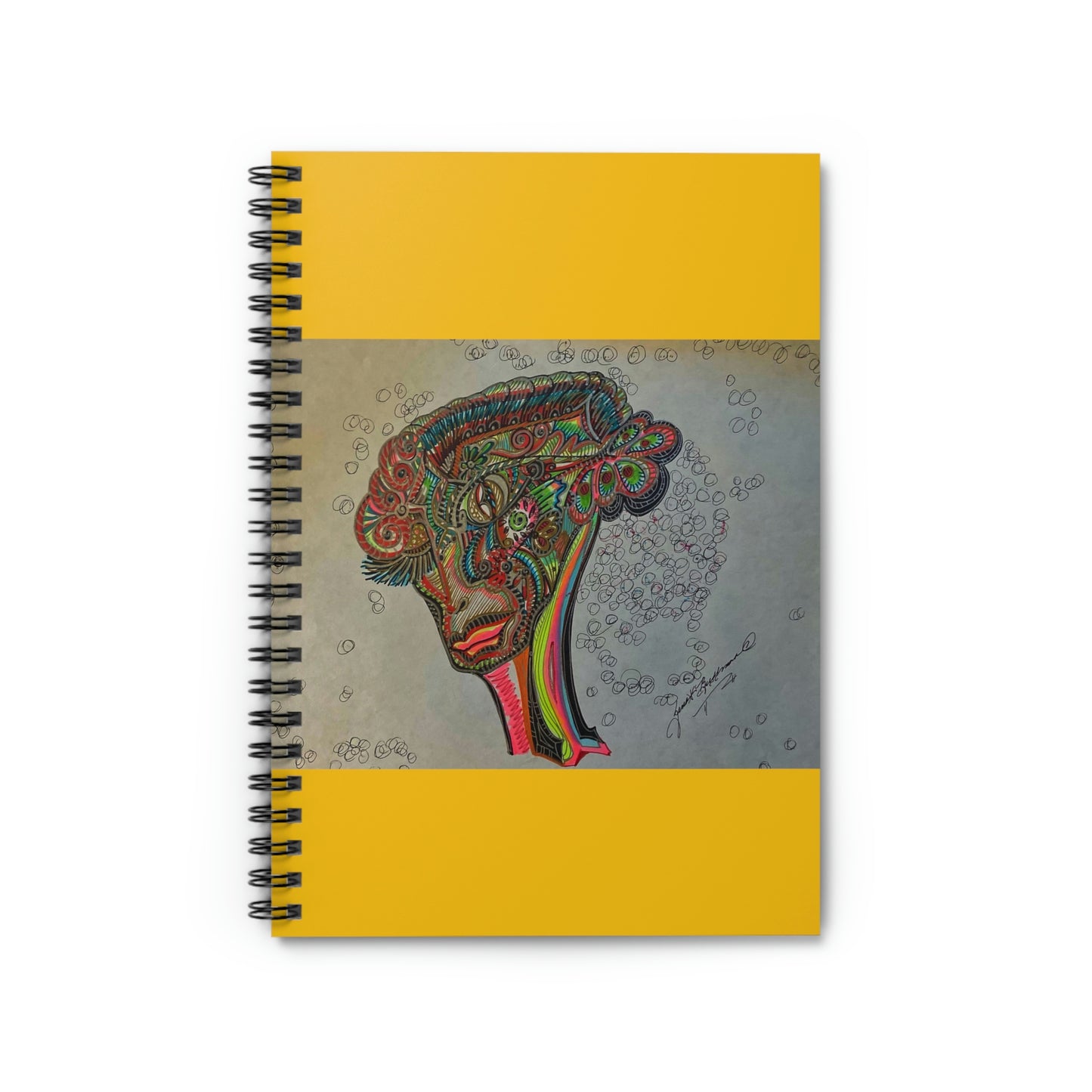 Abstract, Surreal, Alien Spiral Notebook - Ruled Line