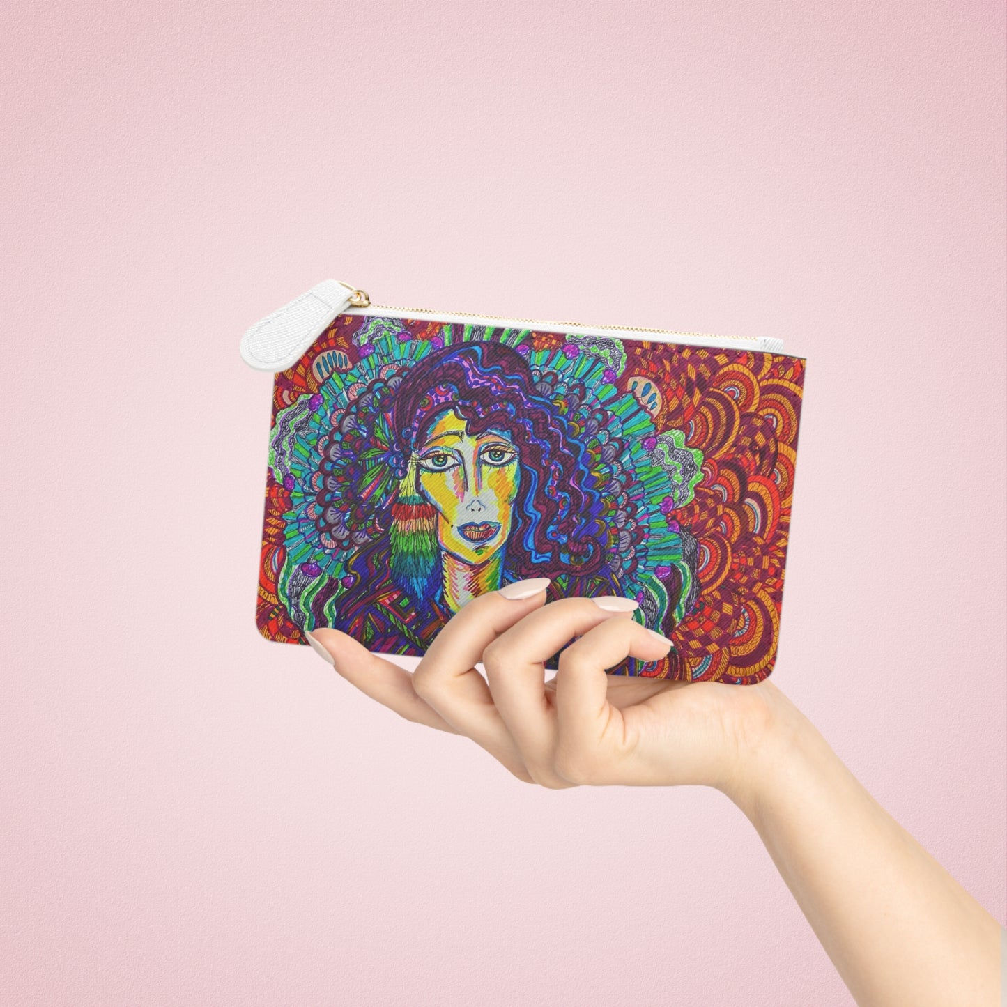 Abstract Surreal Mini Clutch Bag, Bridal Clutch Purse, Designer Party Clutch, Modern Evening Clutch, Wristlet Wallet for women, Evening Clutch Purse, gifts for her, gifts for bridesmaids, Bag, Bagging
