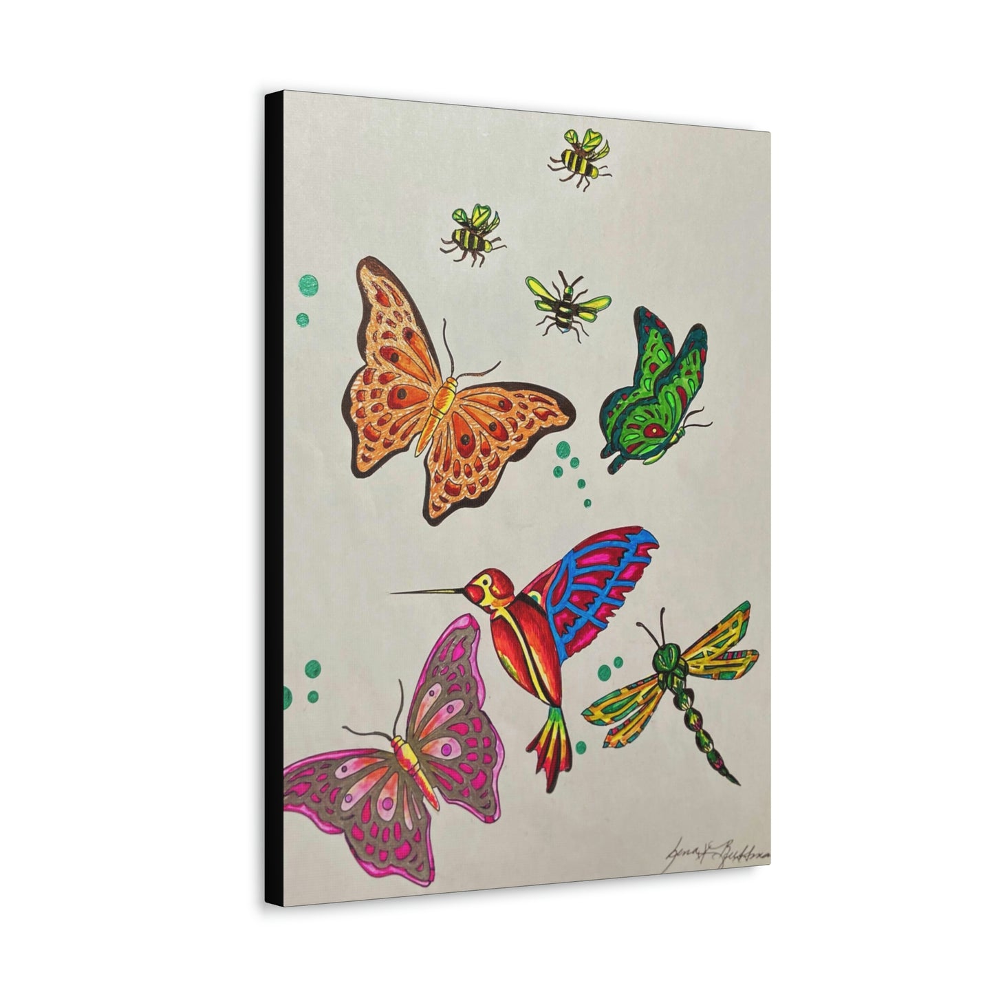 The Gardens Work Force, Humming Bird, Insects, Fashion, Abstract, Surreal, Friendship, Inspiration Wall Art