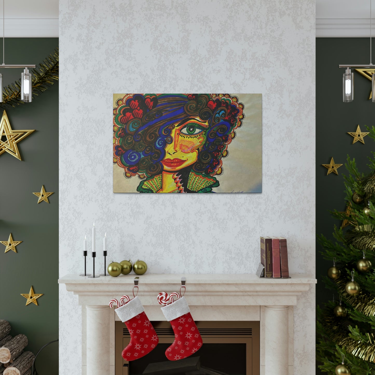 Abstract, Surreal, Funky Woman, Friendship, Inspiration Wall Art