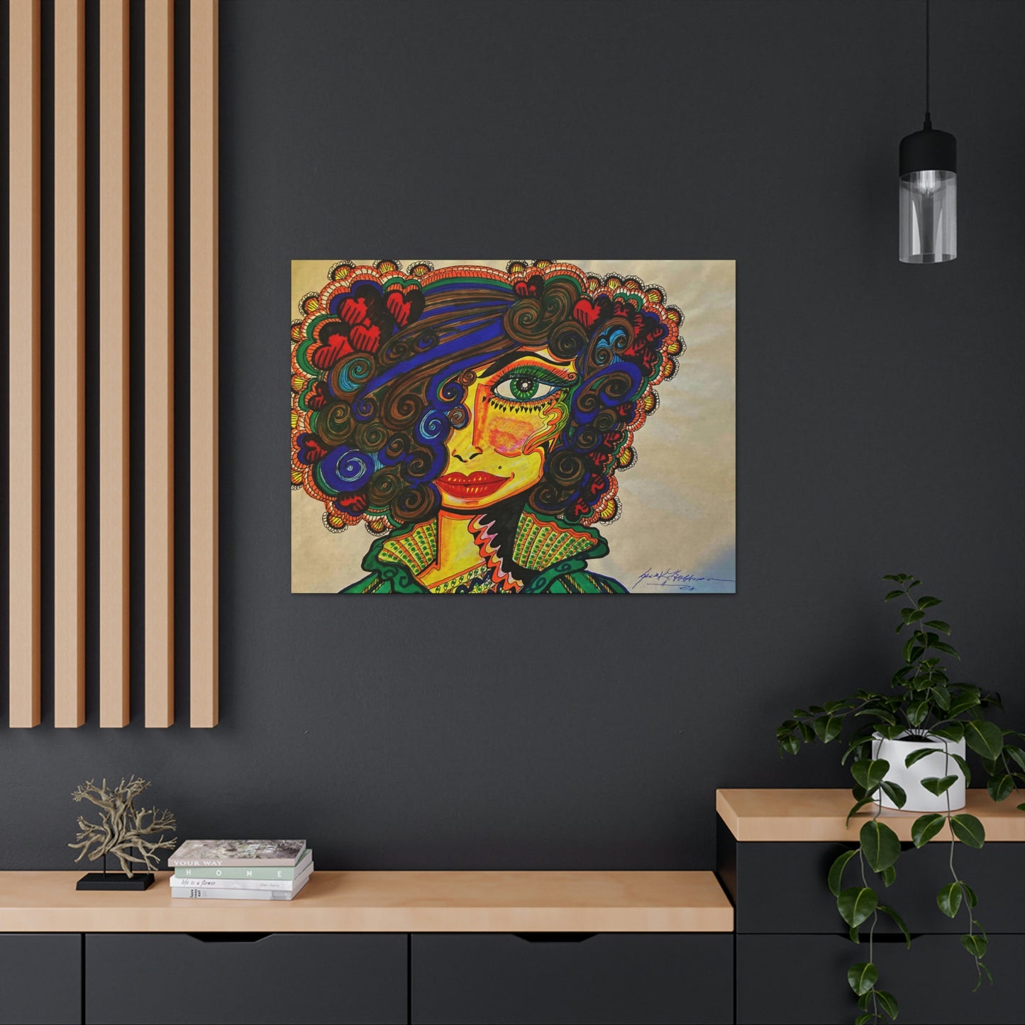 Abstract, Surreal, Funky Woman, Friendship, Inspiration Wall Art