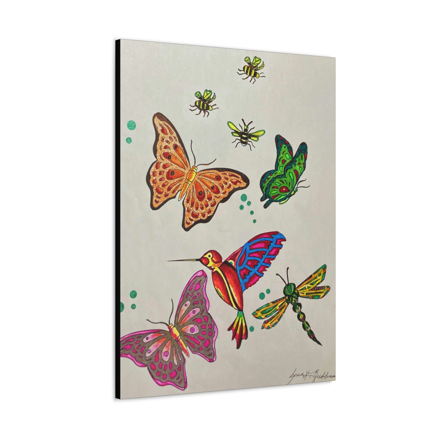 The Gardens Work Force, Humming Bird, Insects, Fashion, Abstract, Surreal, Friendship, Inspiration Wall Art